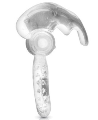 Cockring vibrant avec stimulation du clitoris 